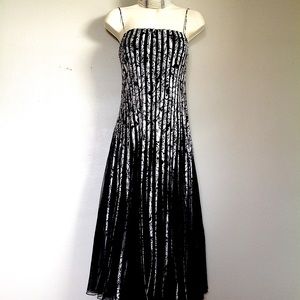 Stunning J S Collection Accordion Pleated Dress